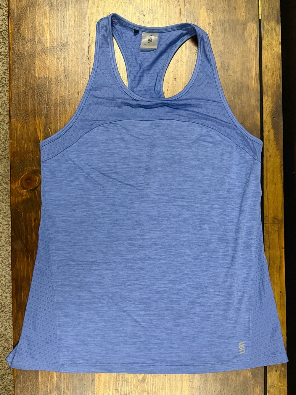 Second Skin Tank Top Women's Size Medium Blue Racerback Sleeveless Activewear